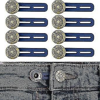 Belt Extenders, Button Extenders, Set of 8, Silicone Button Extender for Pants up to 50mm, Retractab