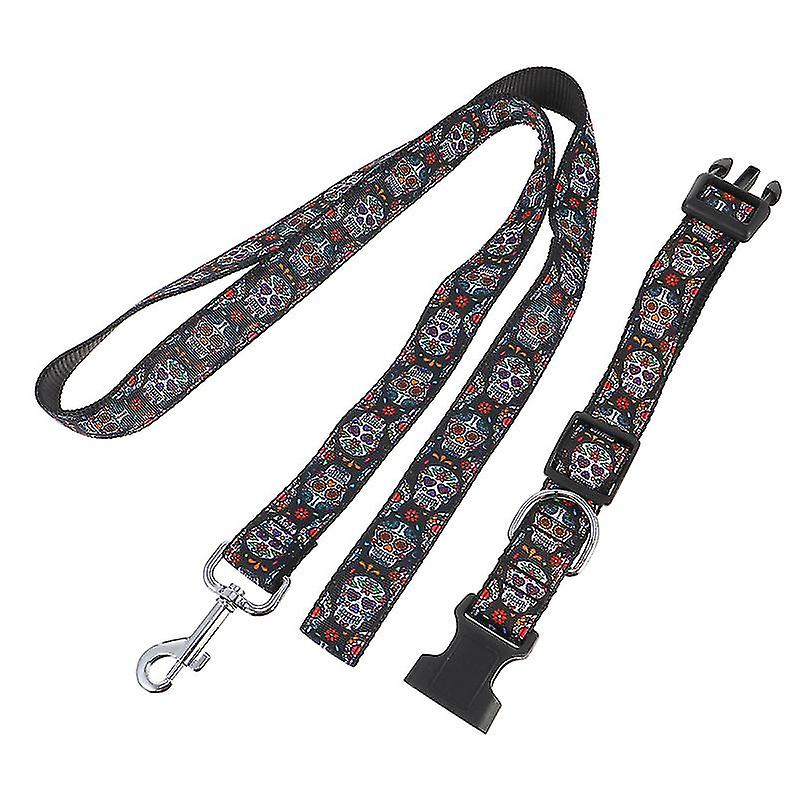 2pcs Dog Pull Rope Collar For Halloween Decorations
