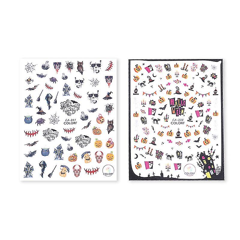2sheets Horror Nail Stickers
