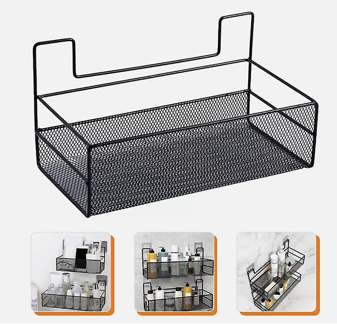 Wire Mesh Hanging Baskets Bathroom Shelf Metal Wall Mounted Kitchen Storage Rack