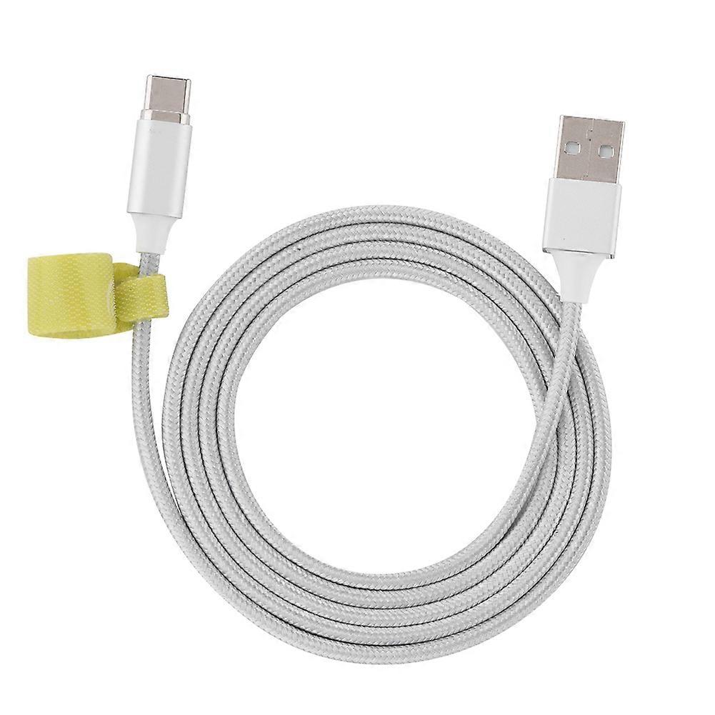 USB Data Cable Magnetic Lightning Micro USB Interface or TypeC Charge Cable 1M Silver (Typec)