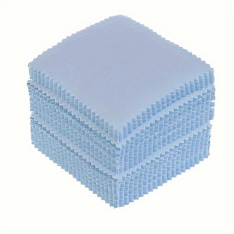 100PCS Premium Colorful Cleaning Polishing Cloths - 8x8cm Jewelry Wipes, Gentle & Lint-Free for Sparkling Gems, Reusable, Perfect for Delicate Surface