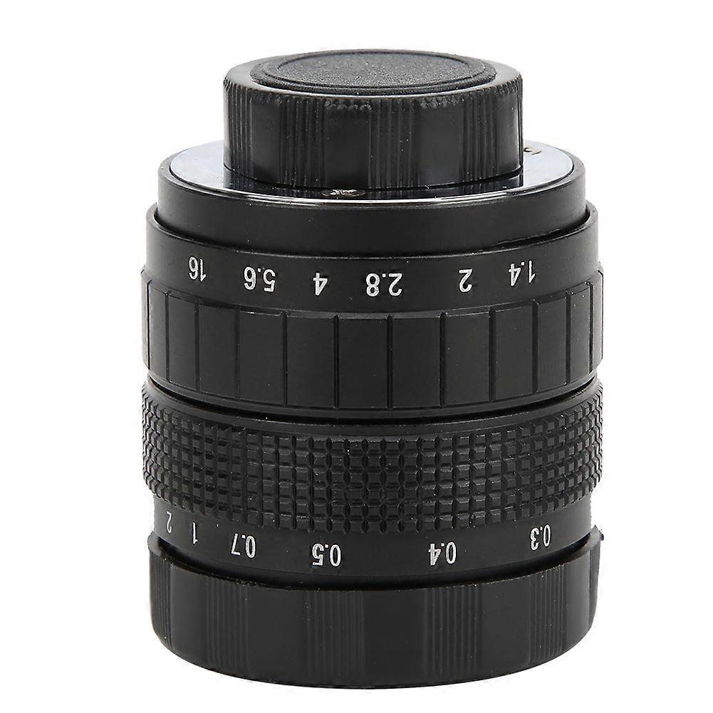 50mm F1.4 C Mount Lens Used With Adapter Ring For Canon Mirrorless Camerablack