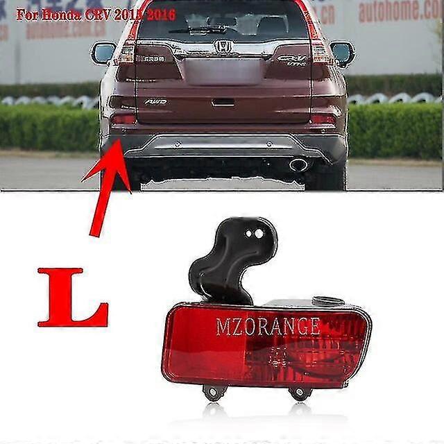 Bumper Reflector For Crv 2015 2016 Rm1 Rm2 Rm3 Rm4 Fog Stop Brake Lamp Without Bulbs Car Accsesory