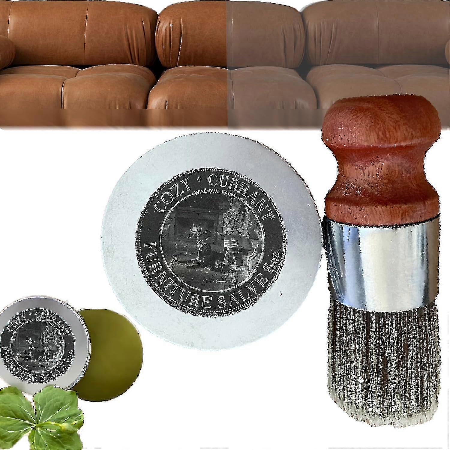 Furniture Salve for Leather, Leather Salve for Furniture, Leather Furniture Salve and Brush, Furniture Salve Brush, Furniture Salve for Wood Tw