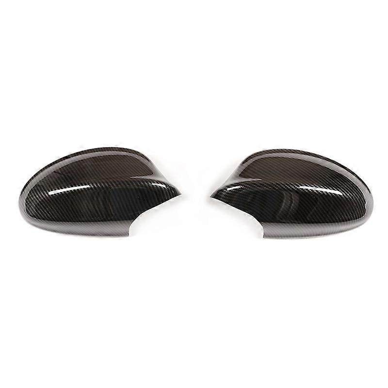Carbon Fiber Car Side Door Rearview Mirror Cap Cover Stickers For- 3 Series E90 E92 2005-2008