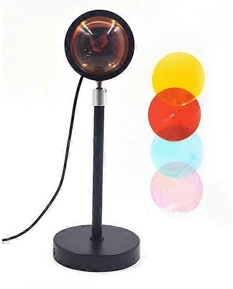 Sunset Lamp,180 Degree Rotation Projector 4Colors Romantic For Decor
