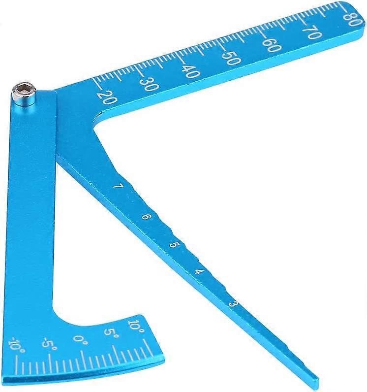 RC Adjustable Ruler, Adjusting Height and Wheel Rims Camber Multi Angle Measuring Toolblue