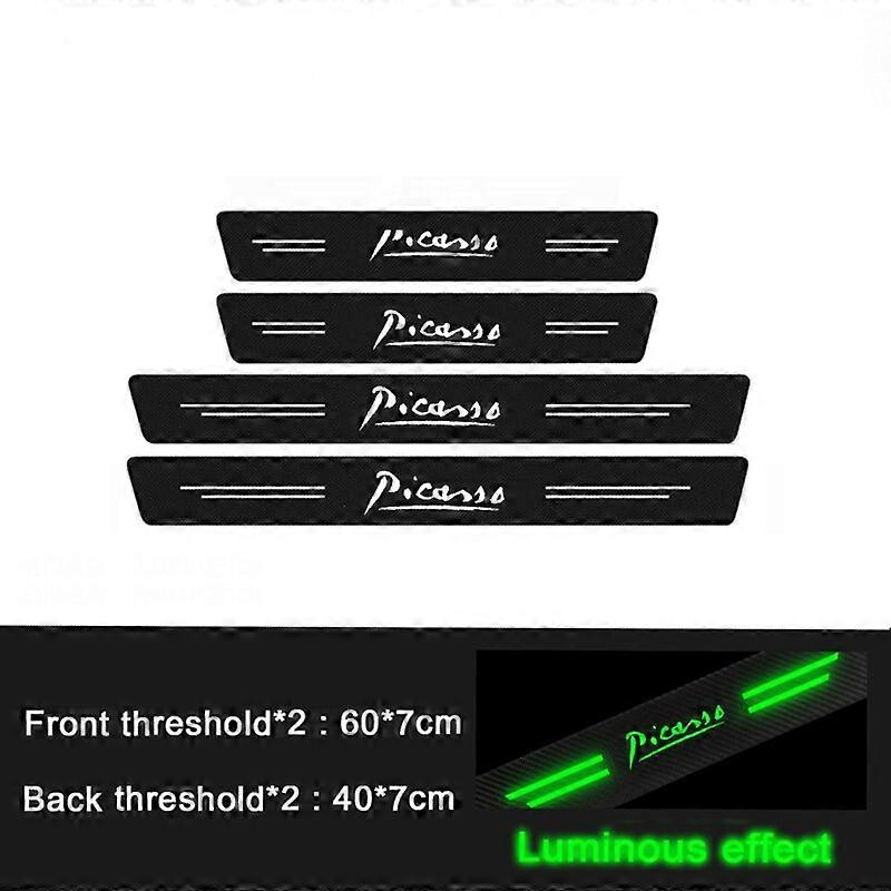 مضيئة باب السيارة اعتيامي لوحة الخلفي الجذع المصد عتبة ملصقات لسيتروين بيكاسو شعار سيجا Ds1 اكسسوارات Xsara - السيارات الداخلية 