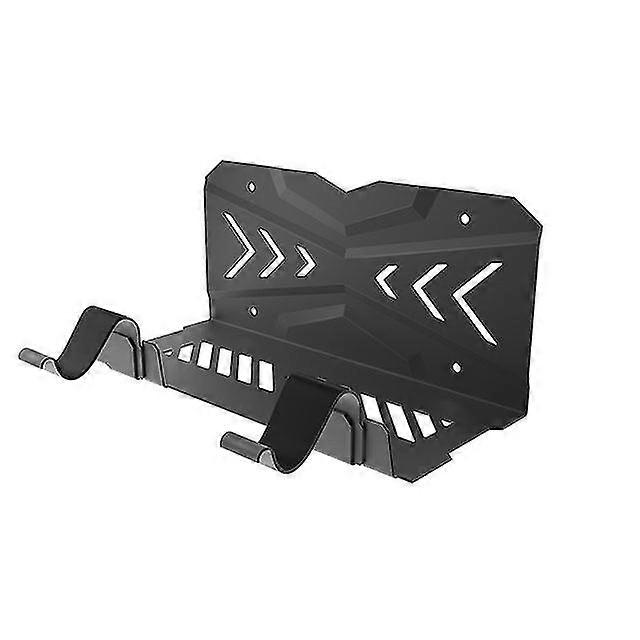 Wall mount stand holder for ps5 console,with 2 controller hook brackets, wall bracket invisible installation system