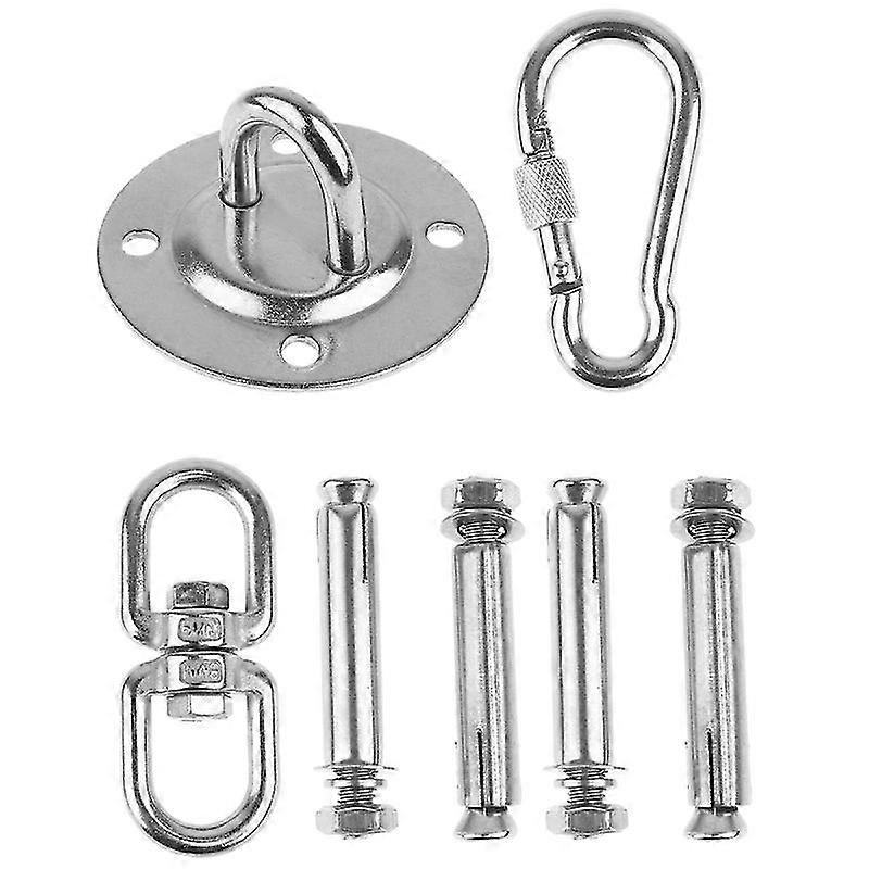 1 set stainless steel swing hook yoga fixed plate accessories with screws for swing chair hammock trapeze