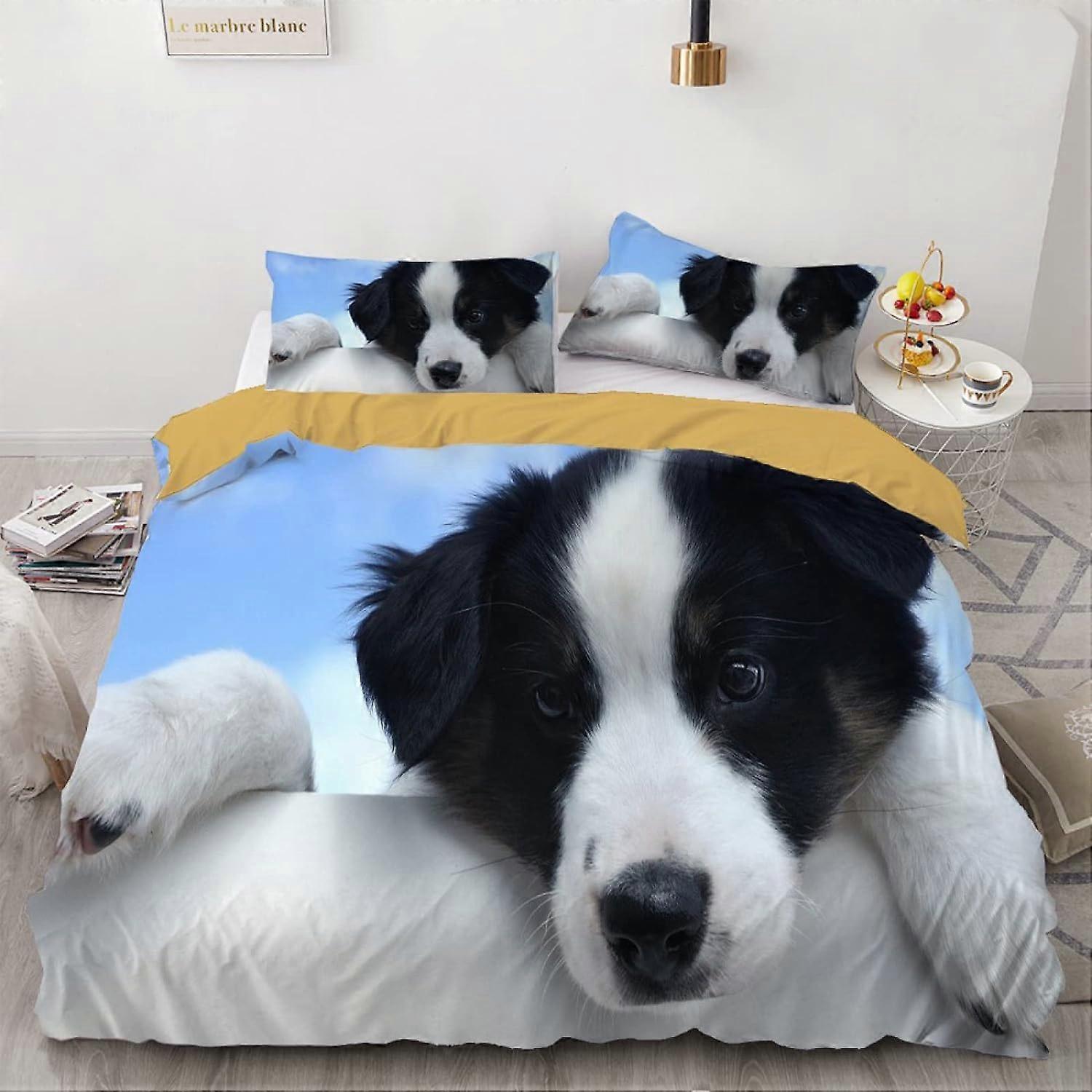 Border Collie Duvet Cover cm Person Bedding Set Pieces Dog