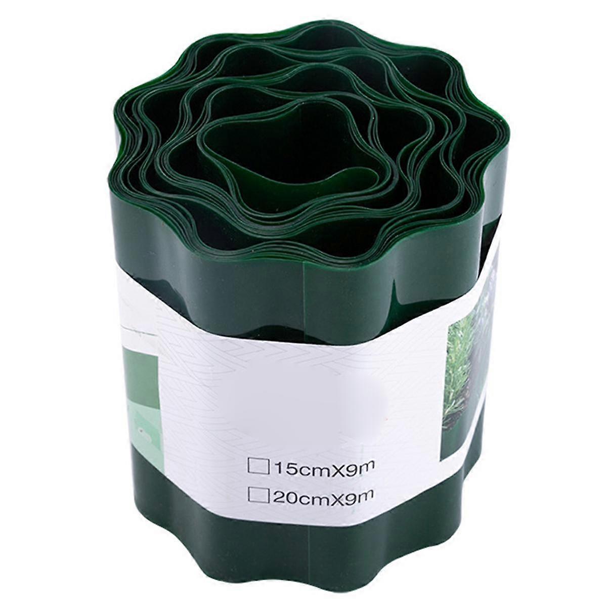 Clôture de jardin en plastique Clôture ondulée Clôture de jardin Jardin Jardinage Clôture de pelouse Décoration 15cmx9m