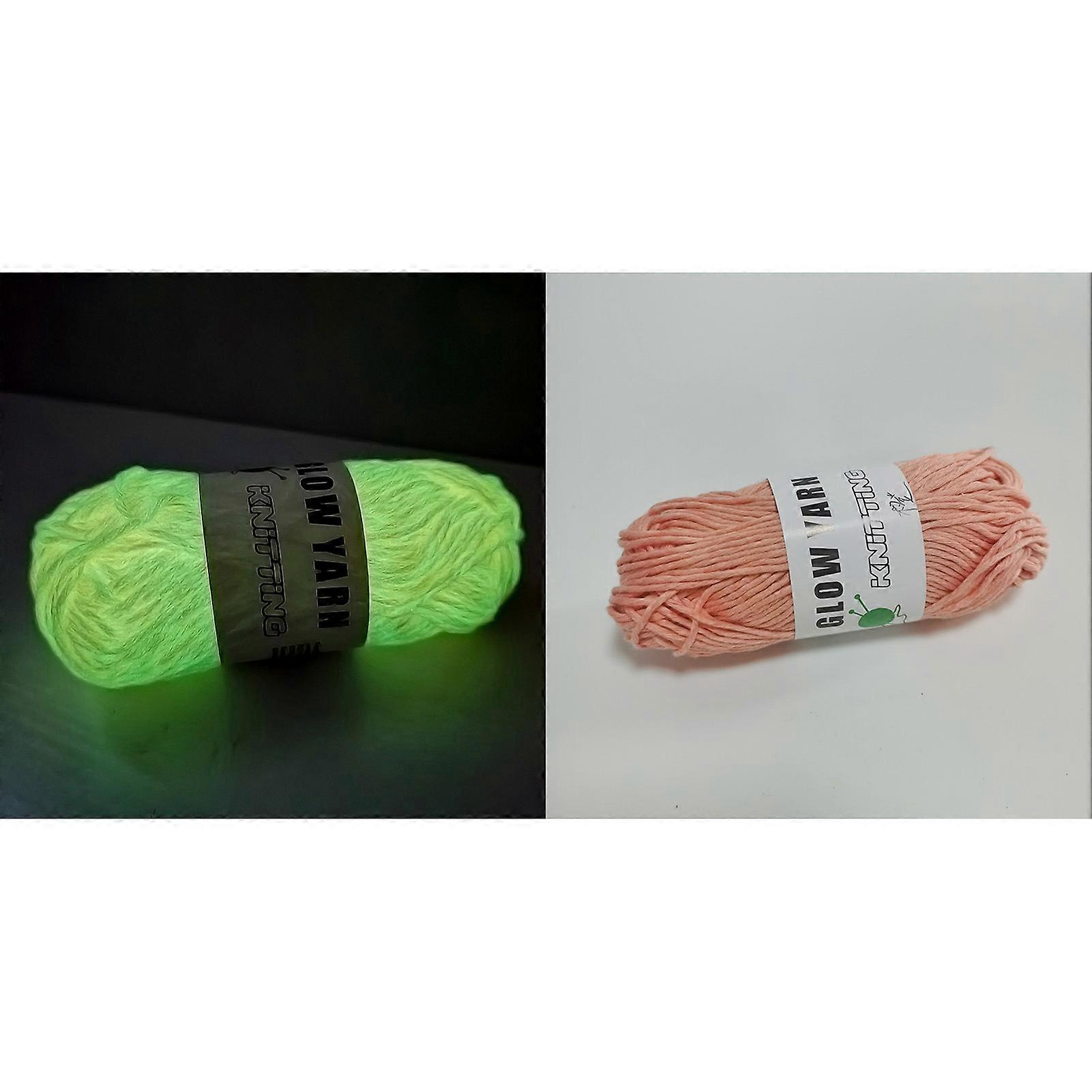 Luminous Wool DIY Hand Knitted Luminous Yarn DIY Weave Glow in The Dark