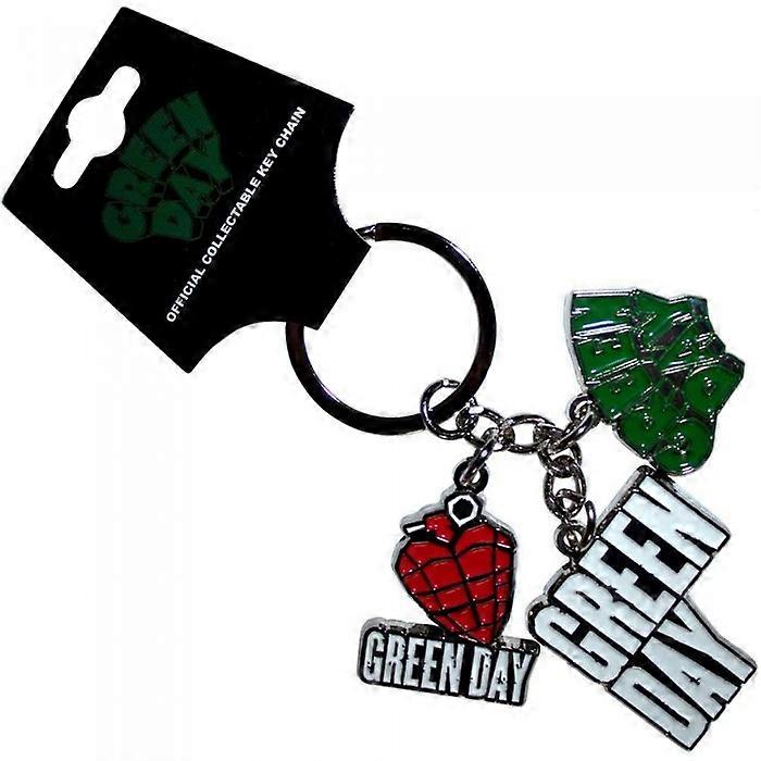 Green Day Charm Logo Keyring