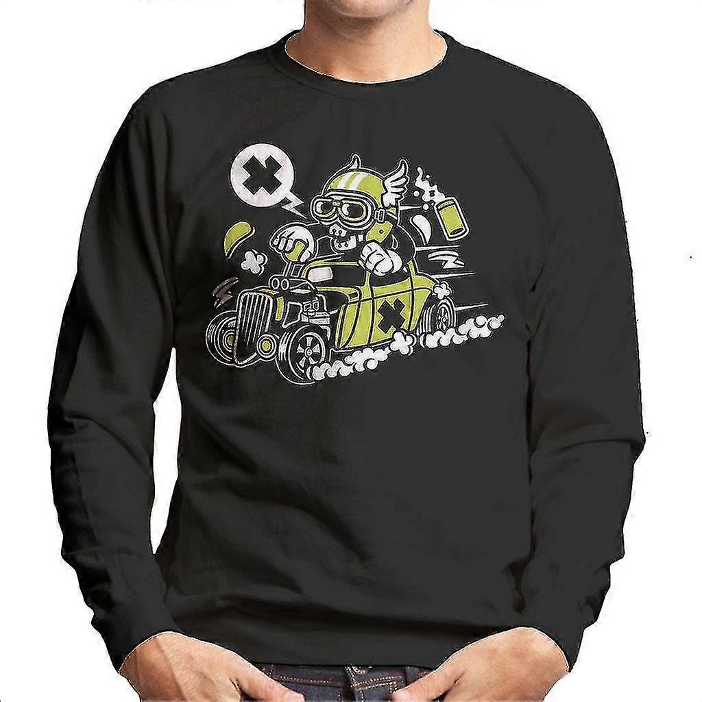 Hot Rod schedel mannen Sweatshirt
