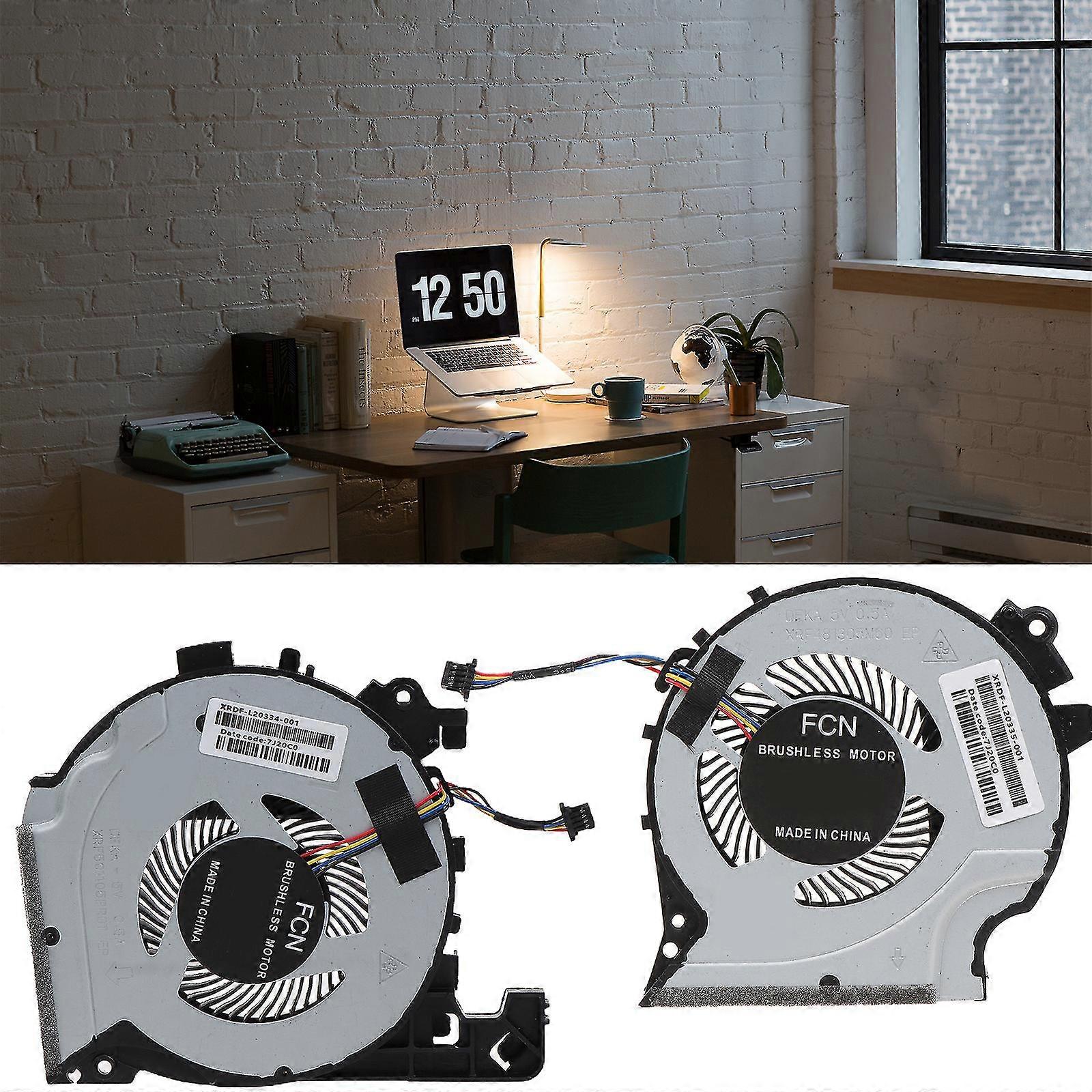 Cpu Gpu Fans For Hp Pavilion 15-cx Cx0049nr Cx0071 Cx0049nr L20334 Cooler Fan