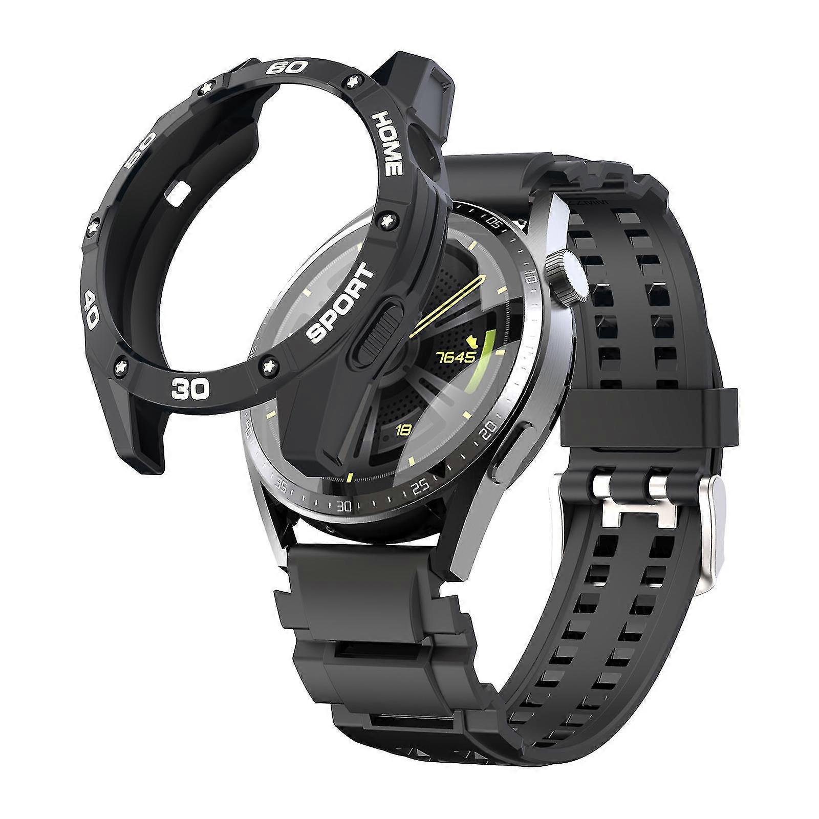 Anti-scratch Tpu Watch Case Screen Protector Bumper Cover Protective Frame Shell For Huawei Watch Gt3 46mm Smart Watch