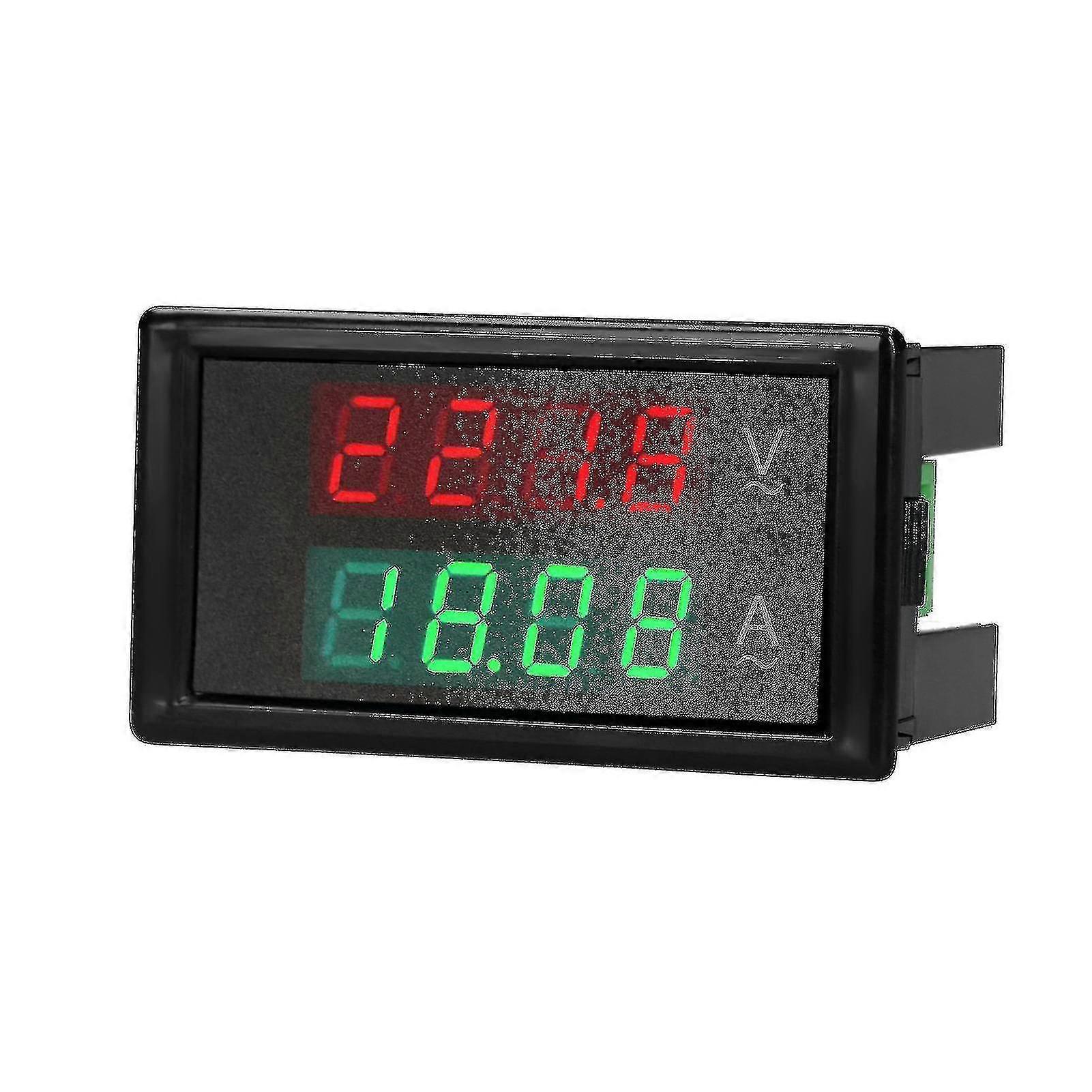 Ac 80-300v 100a Digital Voltmeter Ammeter Amperage Tester Måler Grønn Rød Led Amp Dual Display Ac Panel Nåværende Meter Tester Med Nåværende Transformator