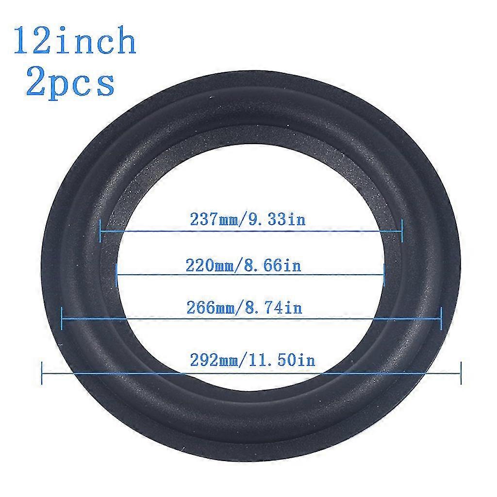 2pcs/set Foam Ring Rubber Speaker Luidspreker Luidspreker Surround Repair Z