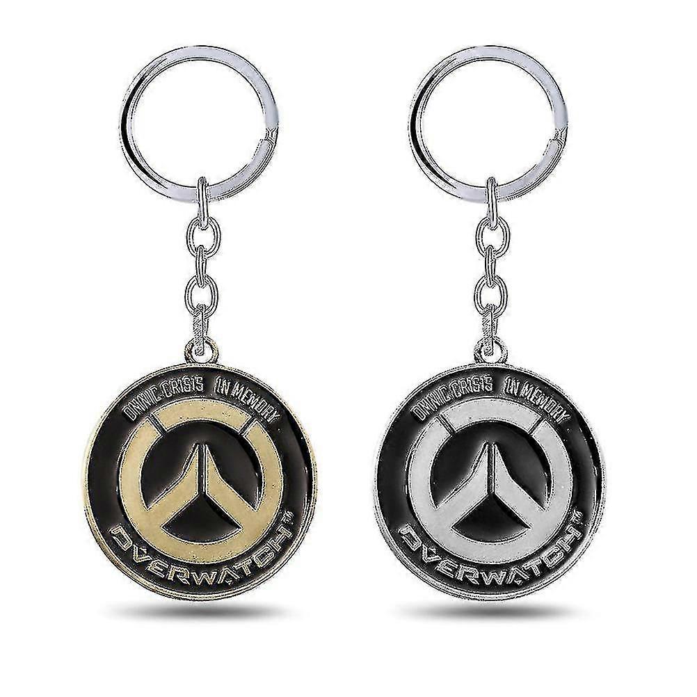 2pcs Ow Pendant Keychain Key Ring