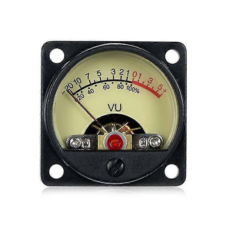 Bluelans High-precision Abs Audio Panel Vu Ammeter Db Power Discharge Flat Meter Header