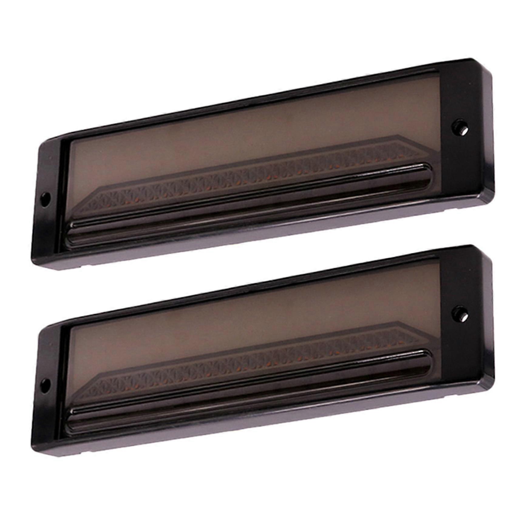 2pcs Waterproof Led -duty Trailer Truck Brake Light 4in1 Halo Ring Tail Brake Stop Turn Flowing Sig
