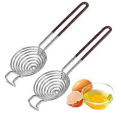 2pcs Egg Separator Filter Egg White and Yolk Separator Stainless Steel Egg Separator Egg Separator