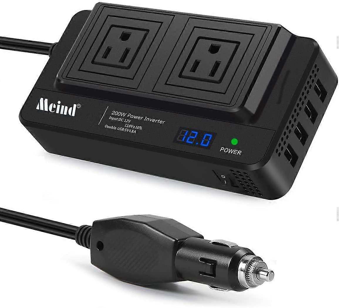 Invertor de vehicule 200w 12v convertor invertor auto