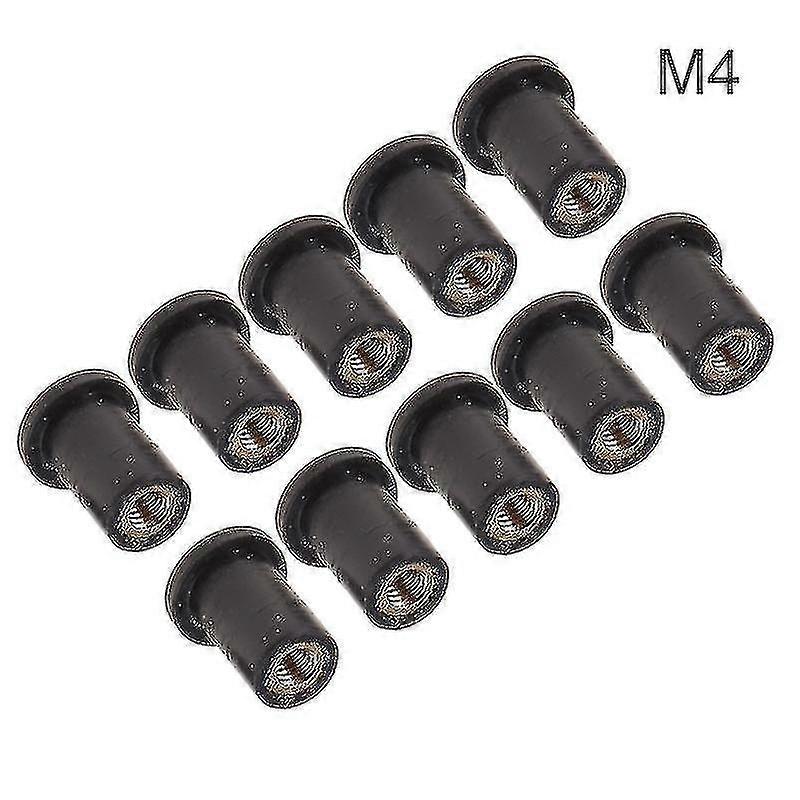 10pcs/set βίδες κουκουβάγιας μοτοσυκλετών Μ4/m5/m6 λαστιχένιο καλά καρύδι
