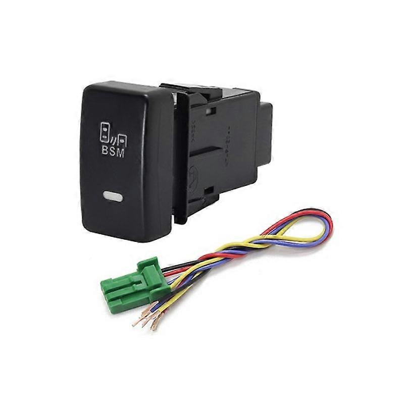 1PC Fan Recorder Monitor Automatic headlights Music BSM LED Switch Button For Honda Accord 00-07