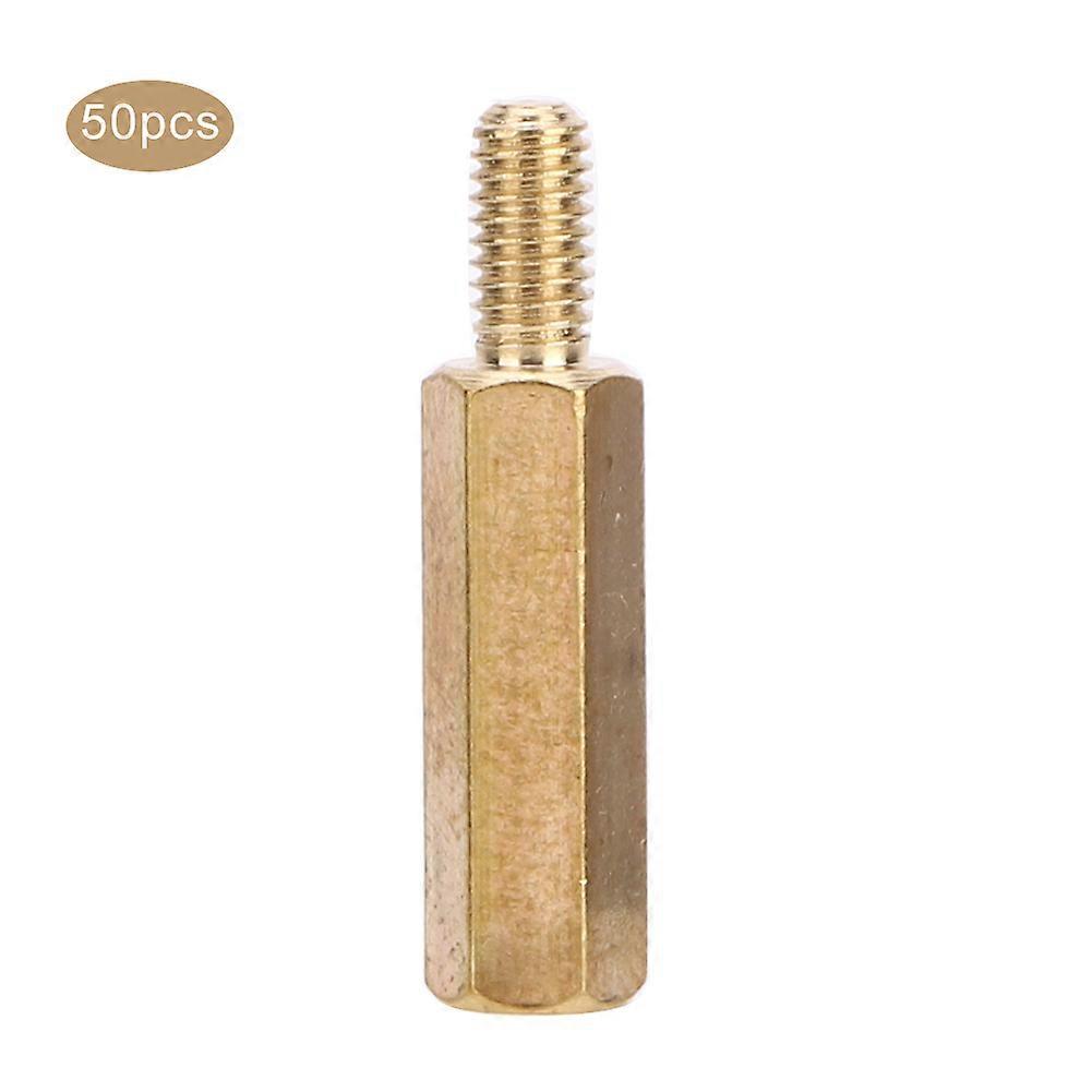 Standoff Brass Coupling M3 Single Head Hex Nuts Replacement Kits for PCB BoardM3 x 15 50Pcs