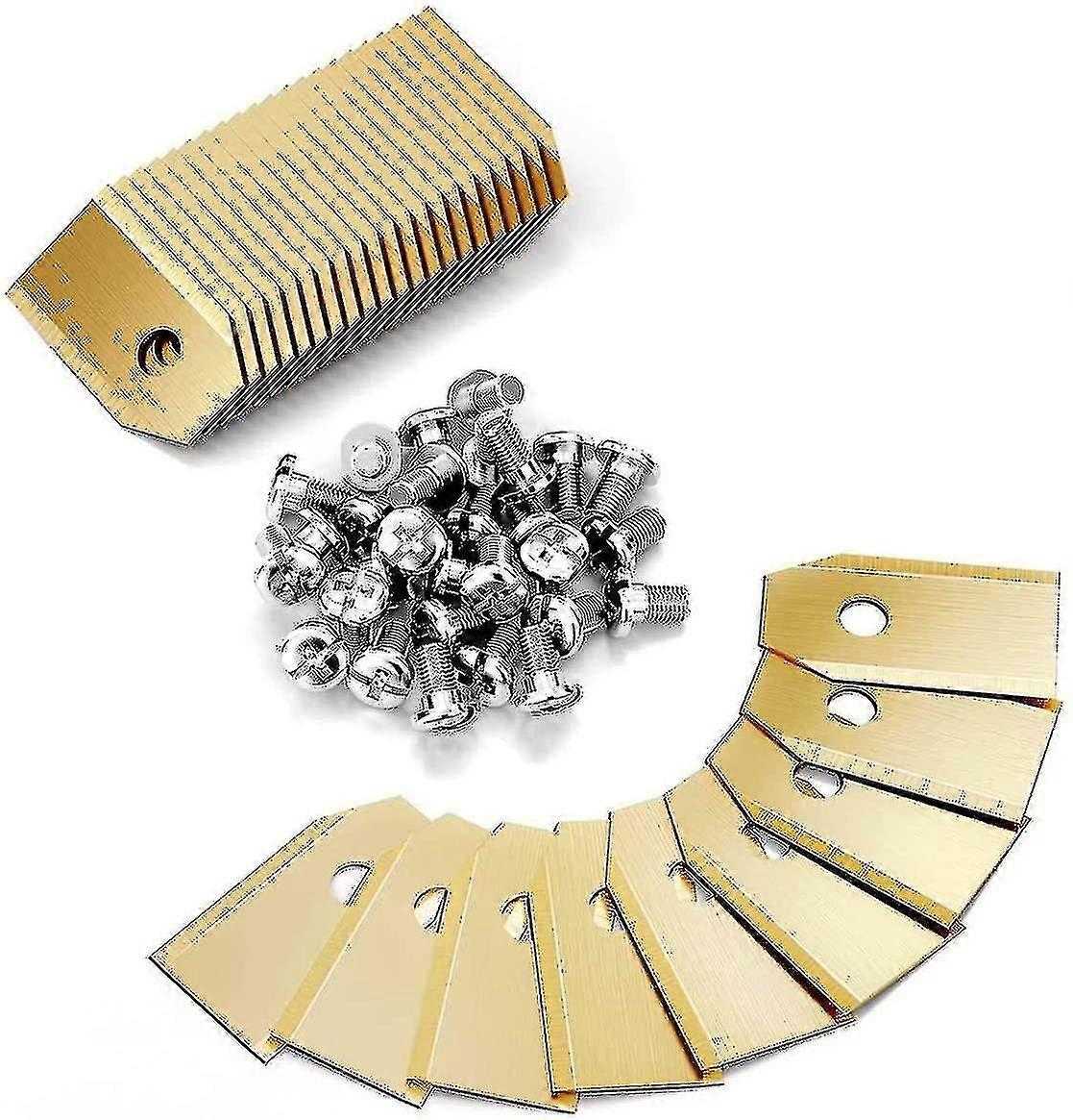 30 Pack Titanium Knife Blade For Husqvarna Automower, Gardena, Meec