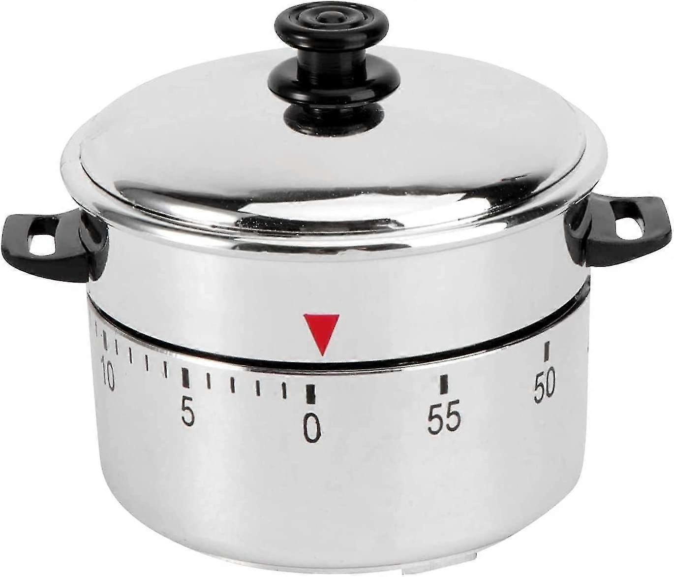 Egg Mechanical Timer 60 Minute Kitchen Timer Counter,manual Shaped Kitchen Timer, Stainless Steel Timer