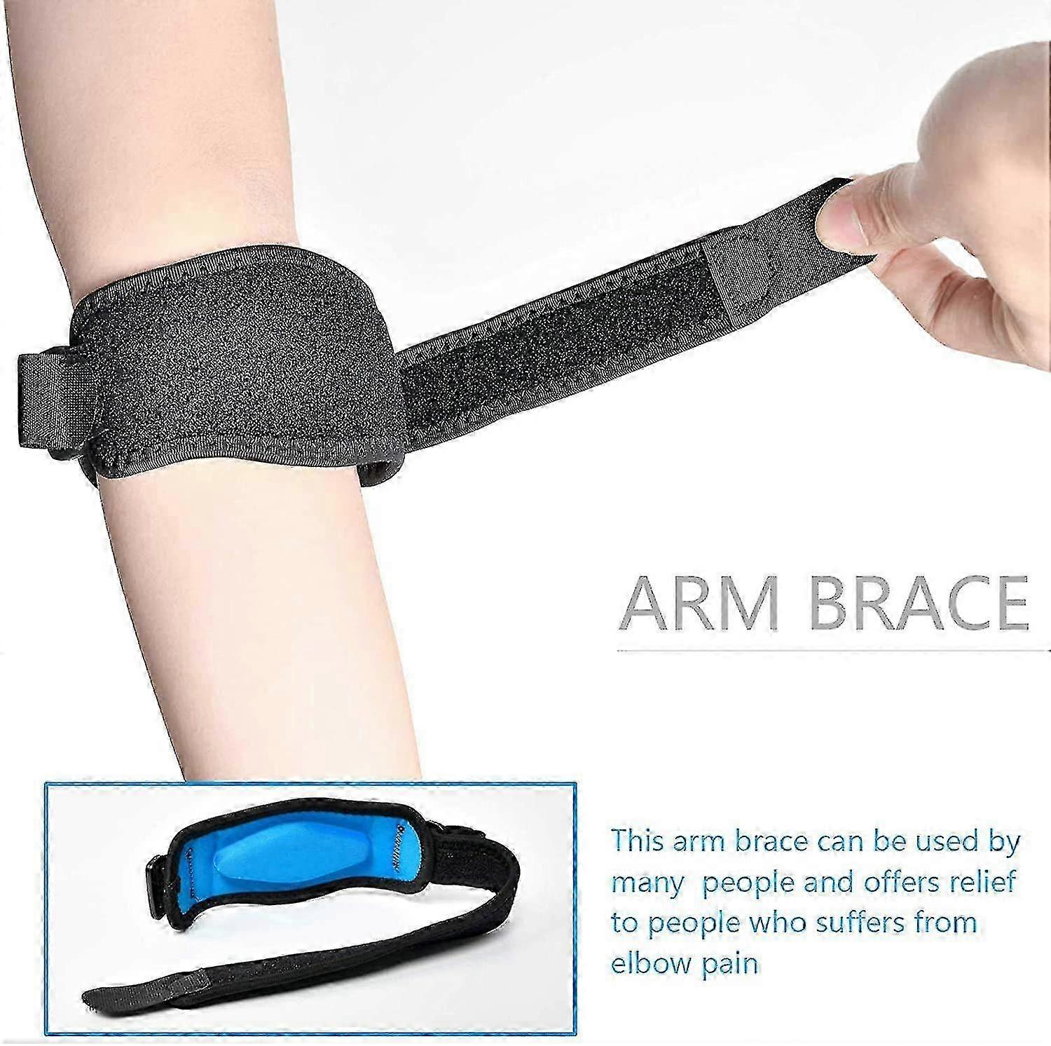 テニスエルボーブレースサポートストラップ、圧縮パッド付きゴルファー