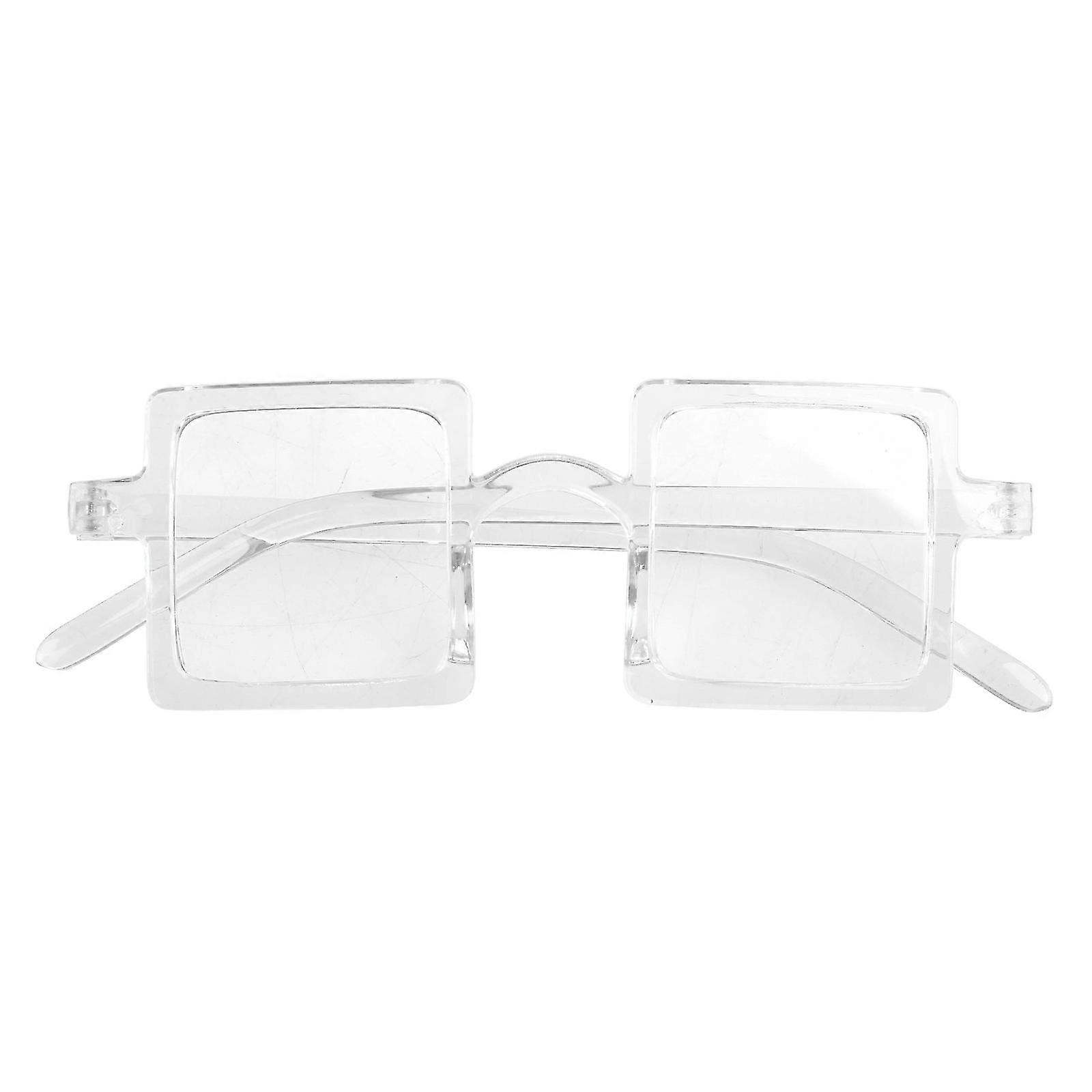 Enfants Oversized Square Sunglasses Trendy Flat Top Toddler Sunglasses For Girls Boys 2-10 Years Uv For Protection Transpar