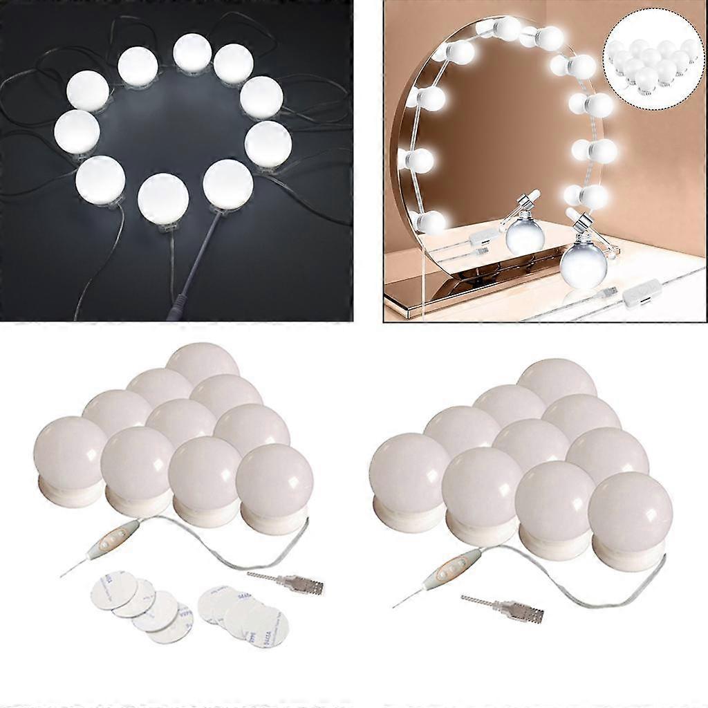 5x 10Pcs LED Vanité Dimmable Miroir