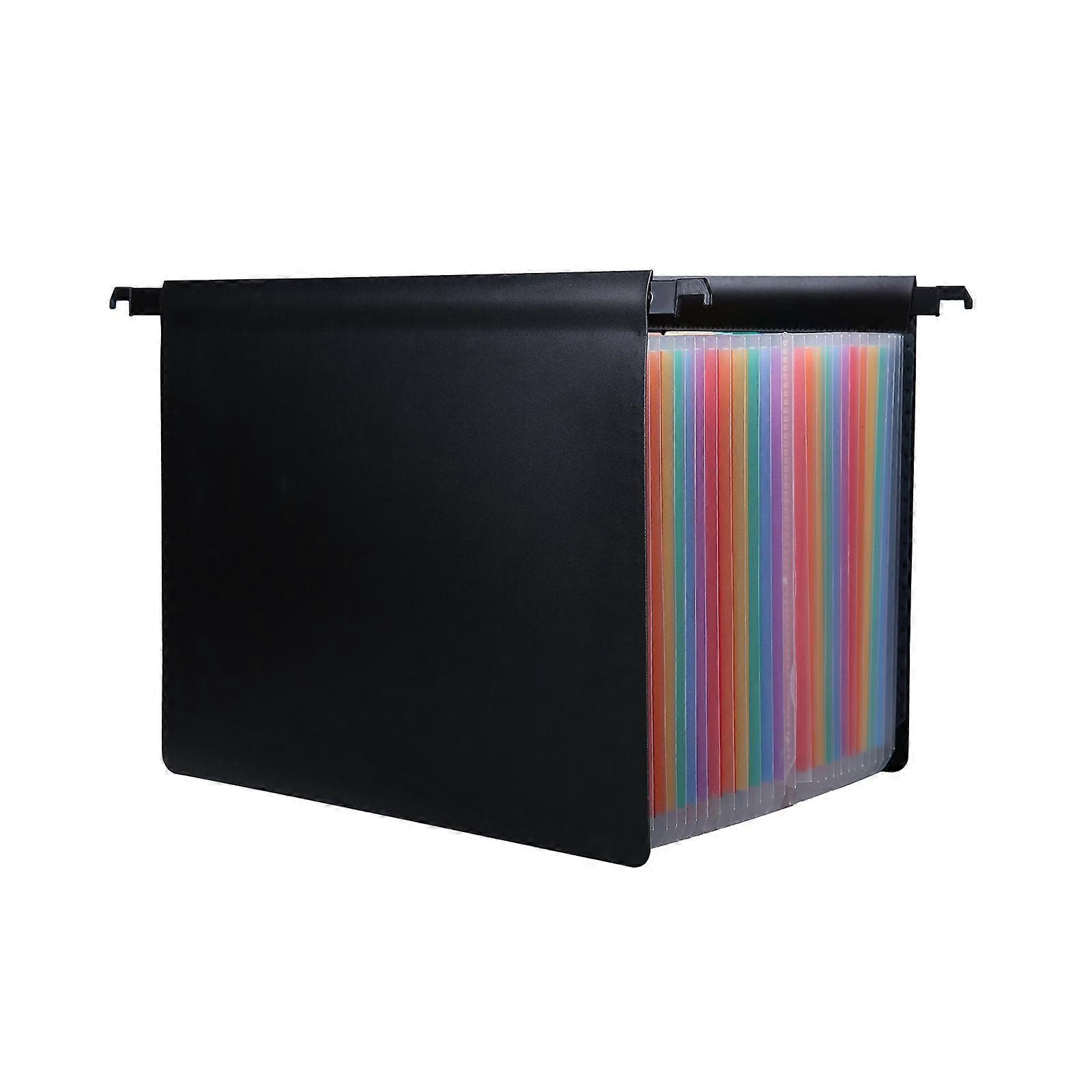 Expanding Hanging File Folder 25 Pocket Document Folder for Papers Envelopes Clear