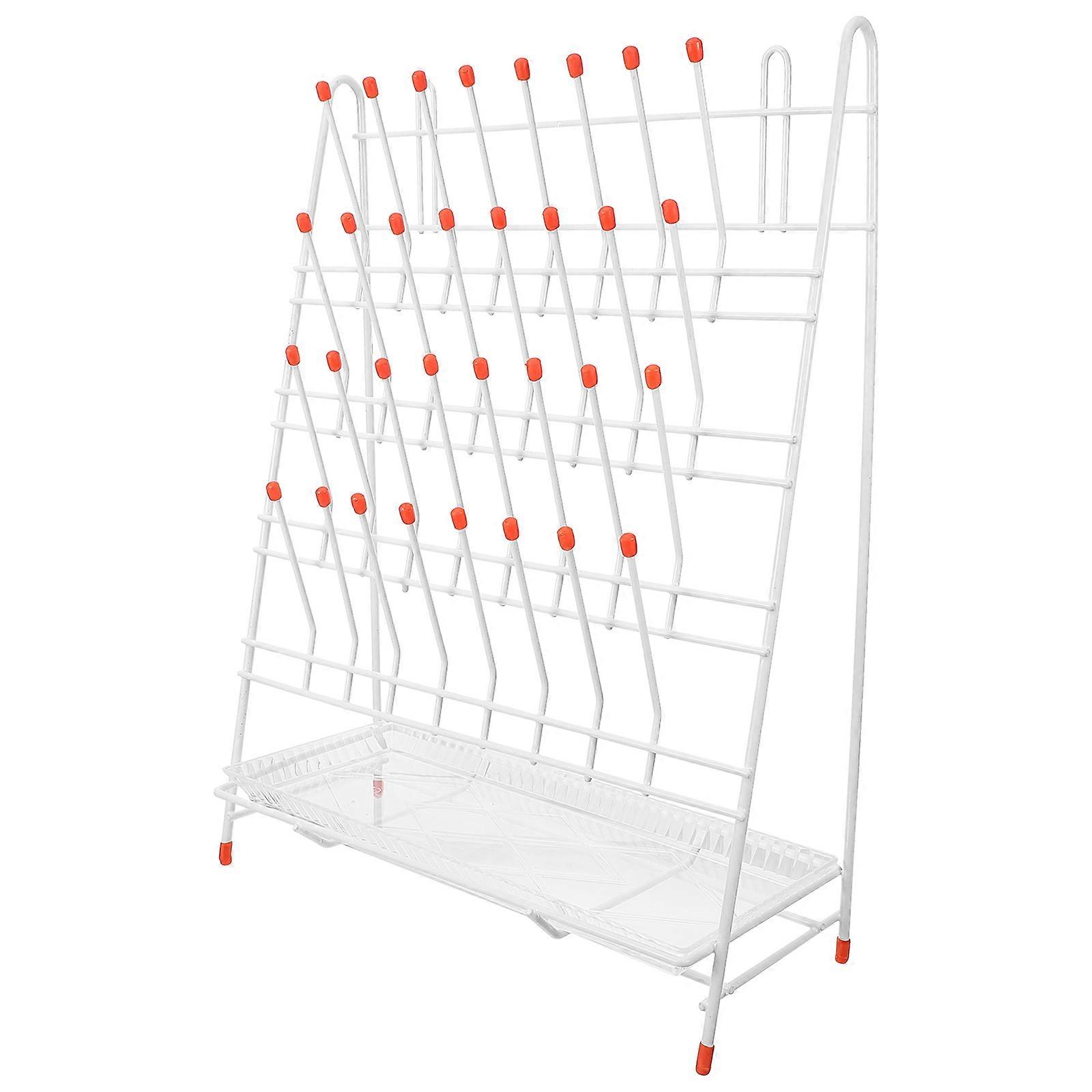 Test Tube Drying Rack Laboratory Draining Drying Rack 32-slot Test Tube Draining Rack