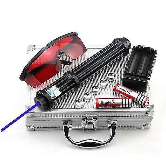 Feixe azul de ponto laser mais poderoso