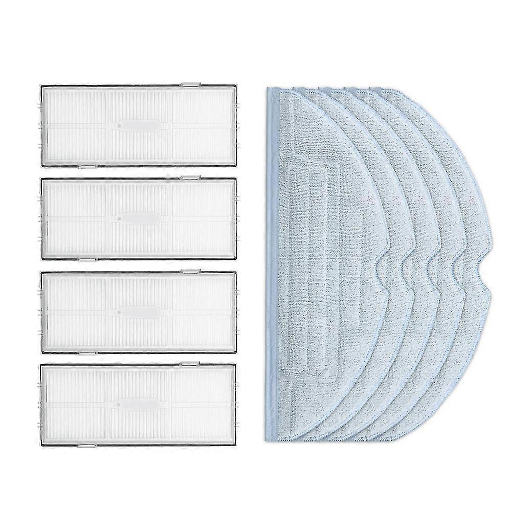 Hepa Filter Side Brush Mop Rag Cloth Replacement Kit For Roborock S7
