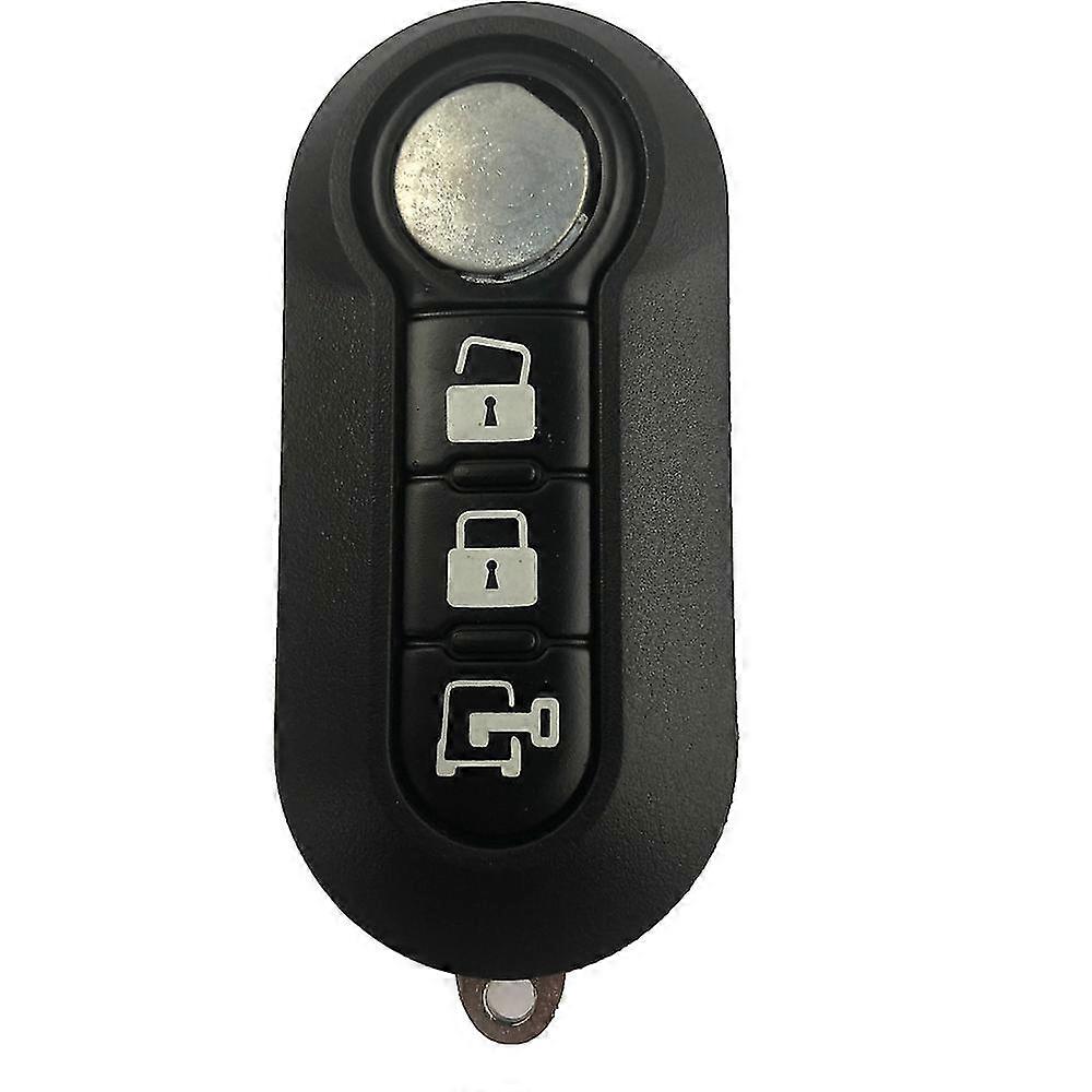 3 Buttons Remote Car Key Shell Case For Fiat 500 Panda Punto Bravo Auto Uncut Blade Normal White Button
