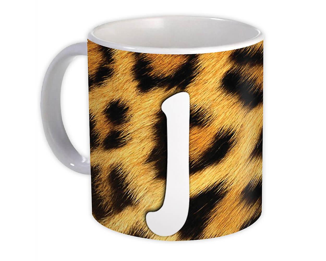 Geschenkbecher: Monogramm Buchstabe J Tiere