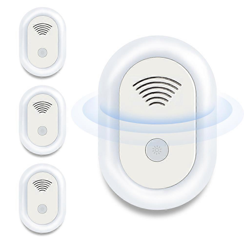 4 Pack Ultrasonic Repeller Plug in Pest Repellent - Effective Electronic Pest Control