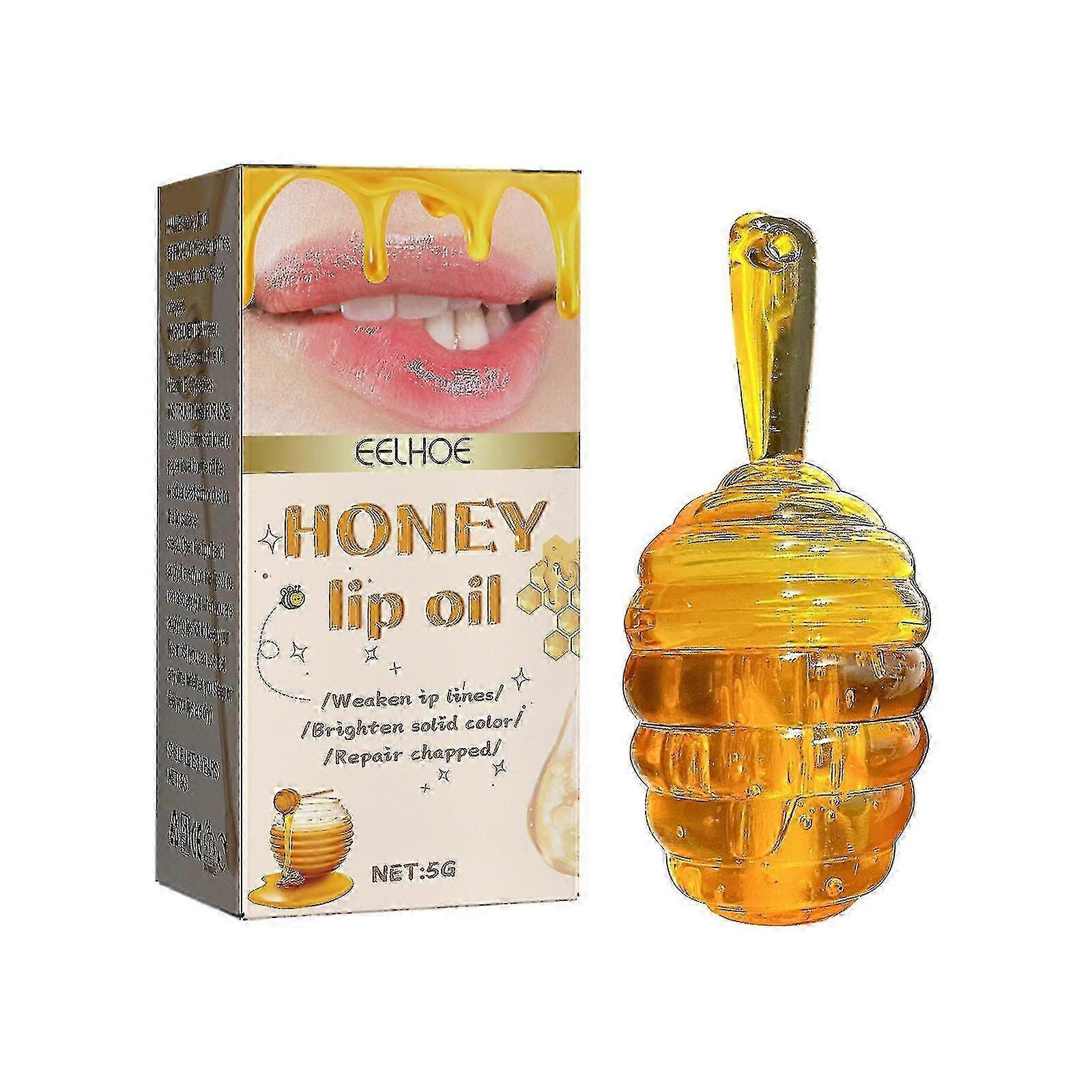 L’huile à lèvres au miel dilue les lignes des lèvres, prévient les gerçures, prend soin des lèvres, hydrate et c