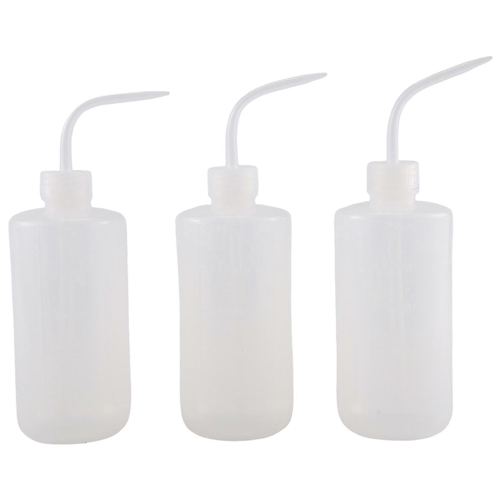 3Pcs μπουκάλι άρδευσης 500Ml 17Oz εσωτερικό πότισμα φυτών μπορεί νερό squirt μπουκάλι πλαστικό ξέβγαλμα μπουκάλι για πλύσιμο τατουάζ