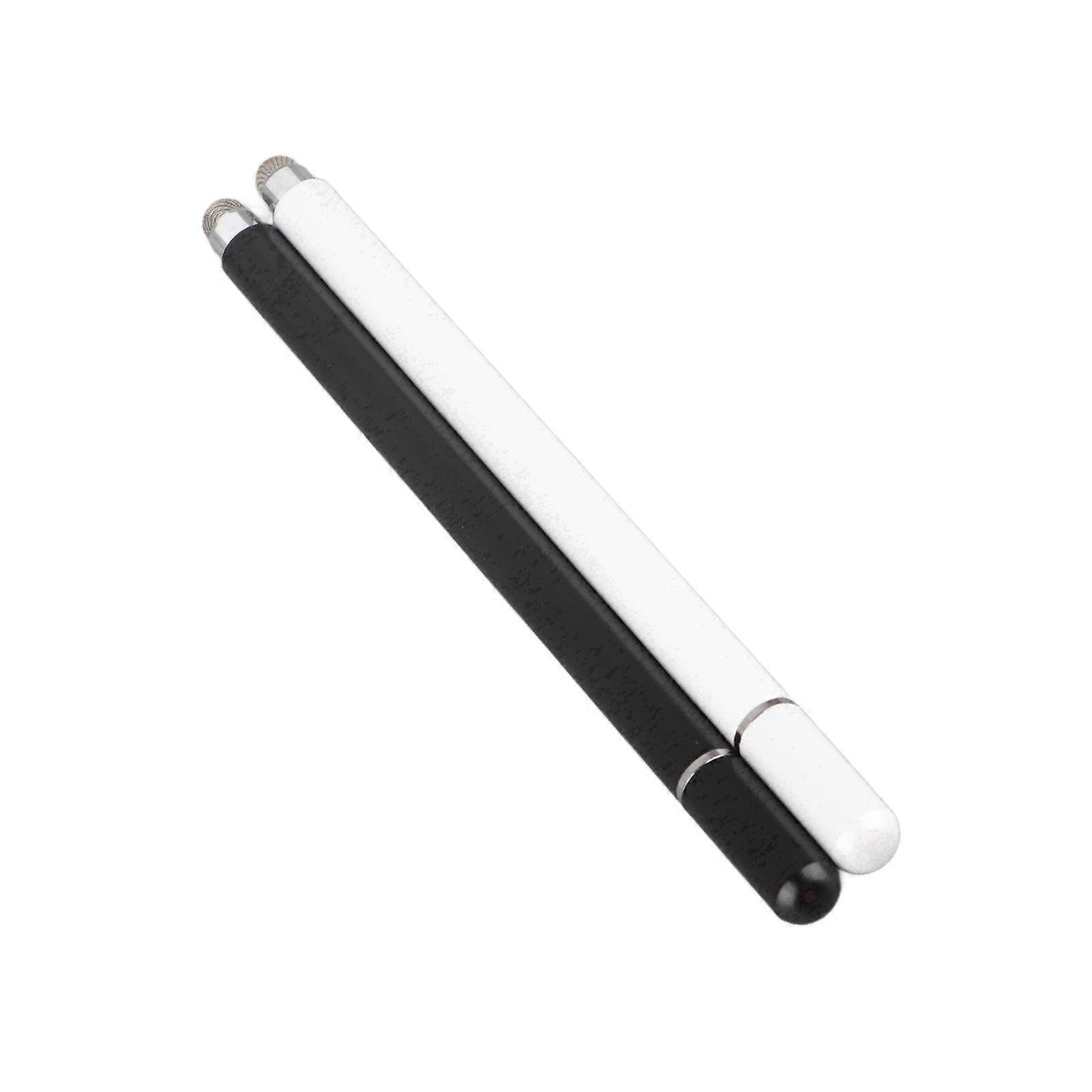 2-Pack Black White Magnetic Suction StylusPen for Universal TouchScreen Devices