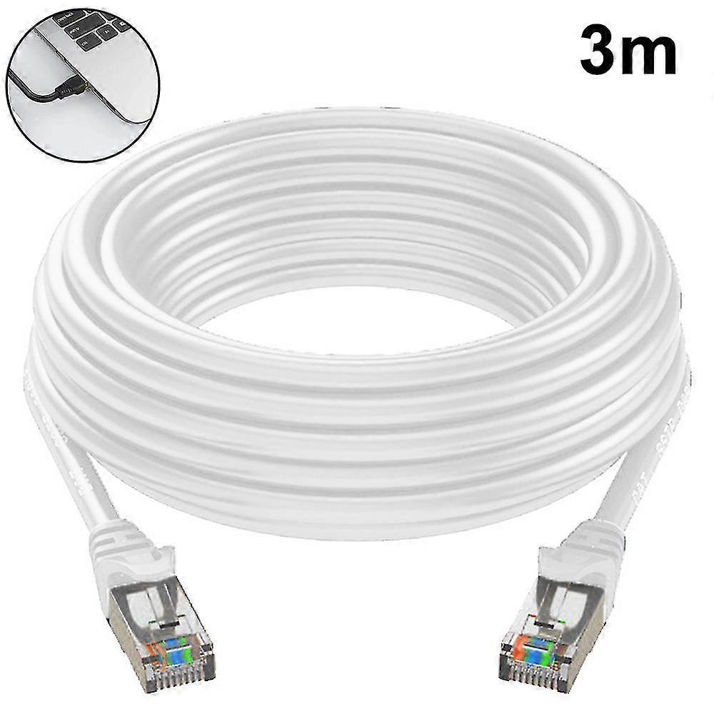 Cat6 Ethernet Cable Gigabit Flat Network Lan Cable With Cable Clips