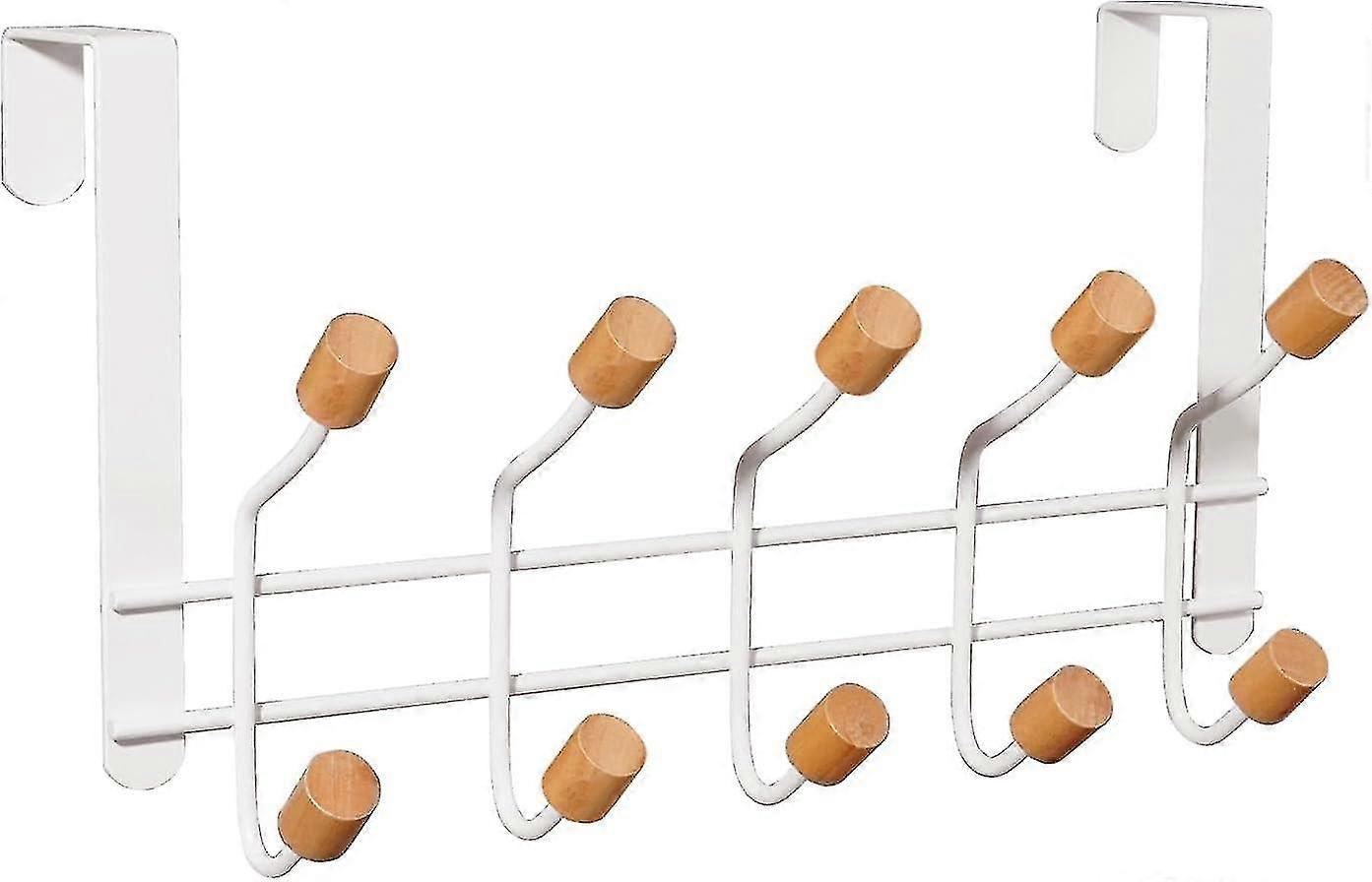 10 Hooks Over Door Hanger - Sturdy Coat Hooks