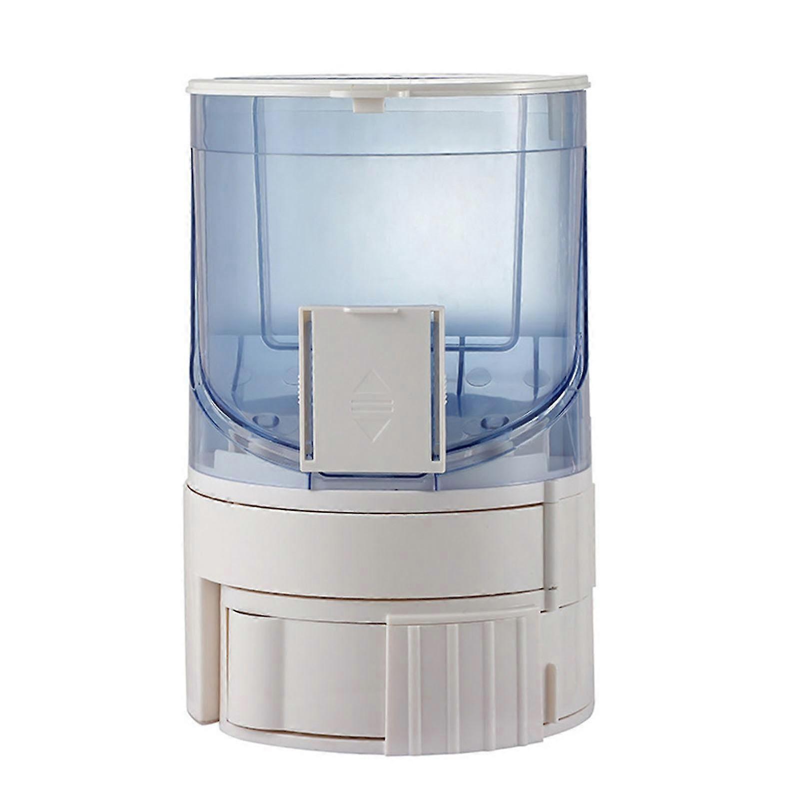 Large Capacity 2 in 1 Pet Water Food Dispenser for Puppy Dog - Translucent Blue